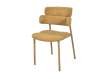 Silla Metal Comedor Actual Tapizada Mostaza - Serie Arya
