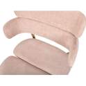 Silla Metal Comedor Actual Tapizada Rosa - Serie Arya