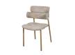Silla Metal Comedor Actual Tapizada Topo - Serie Arya