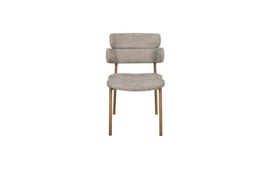 Silla Metal Comedor Actual Tapizada Topo - Serie Arya