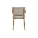 Silla Metal Comedor Actual Tapizada Topo - Serie Arya