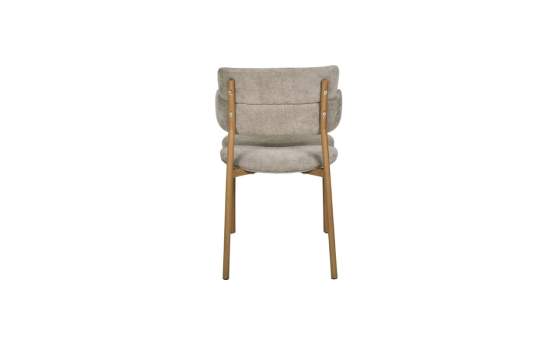 Silla Metal Comedor Actual Tapizada Topo - Serie Arya