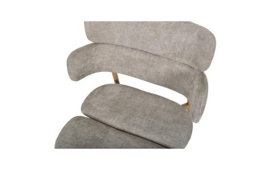 Silla Metal Comedor Actual Tapizada Topo - Serie Arya