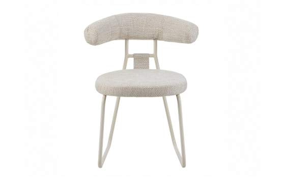 Silla Moderna Metalica Asiento Respaldo Tapizado Kirk