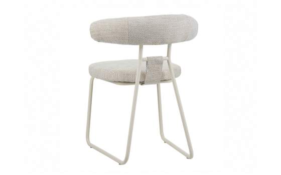 Silla Moderna Metalica Asiento Respaldo Tapizado Kirk