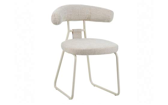 Silla Moderna Metalica Asiento Respaldo Tapizado Kirk