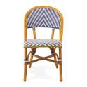 Silla Parisina Hosteleria Ratan y Tejido Sintetico Azul Aitana Silla Parisina Hosteleria Ratan y Tejido Sintetico Azul Aitana