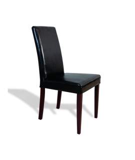 Silla Piel Negra Arsinol