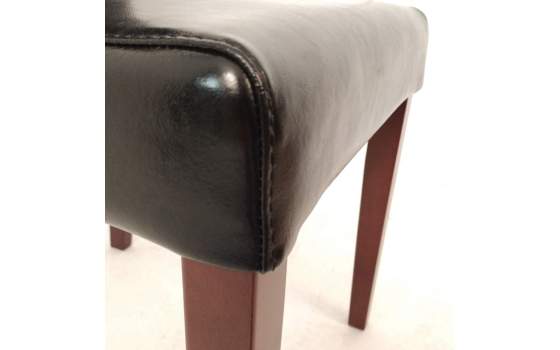 Silla Piel Negra Arsinol