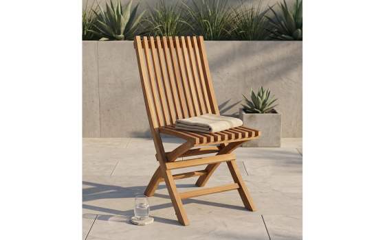 Silla Plegable Jardin Teka Natural - Serie Brisa