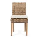 Silla Rattan Natural Grei Elisean