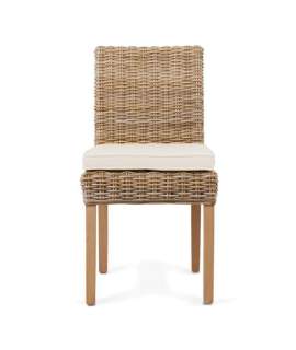 Silla Rattan Natural Grei Elisean