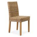 Silla Rattan Natural Grei Elisean