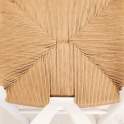 Silla Roble Actual Blanca Asiento Tejido Serie Dinastia