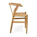 Silla Roble Actual Natural Asiento Tejido Serie Dinastia