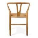 Silla Roble Actual Natural Asiento Tejido Serie Dinastia