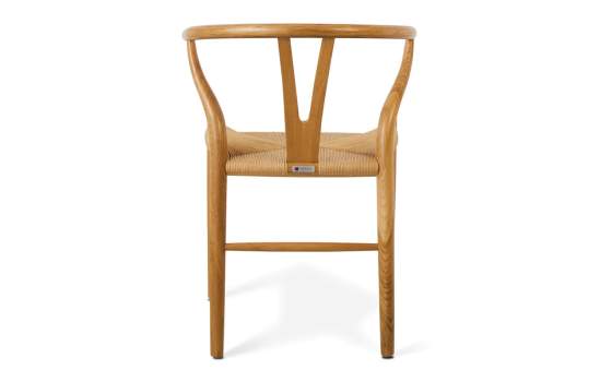 Silla Roble Actual Natural Asiento Tejido Serie Dinastia