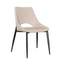 Silla Salon Comedor Diseño Moderno Tapizado Beige Adiska