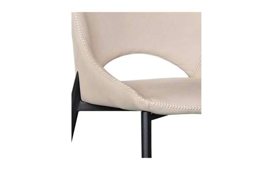 Silla Salon Comedor Diseño Moderno Tapizado Beige Adiska