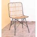 Silla Salon o Jardin Actual Forja Rattan Serie Anisas