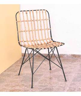 Silla Salon o Jardin Actual Forja Rattan Serie Anisas