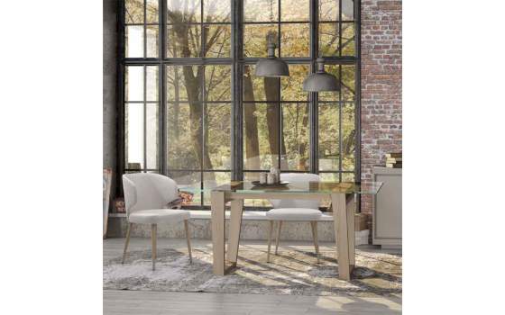 Silla Sillon Tapiceria y Roble Adott