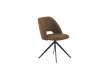 Silla Tapizada Actual Giratoria Color Mostaza Serie Antibre