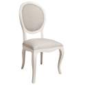 Silla Tapizada Blanca Decape Paris