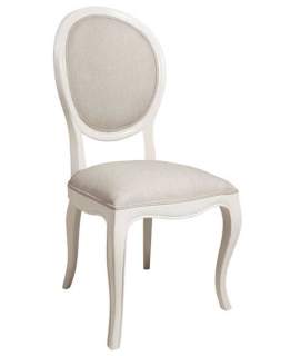 Silla Tapizada Blanca Decape Paris