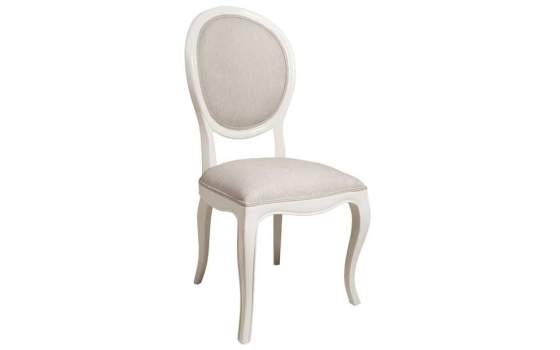 Silla Tapizada Blanca Decape Paris