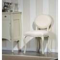 Silla Tapizada Comedor Clasico Madera Castaño Serie Armiza