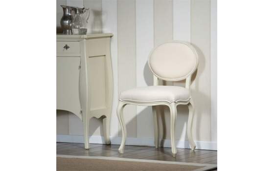 Silla Tapizada Comedor Clasico Madera Castaño Serie Armiza