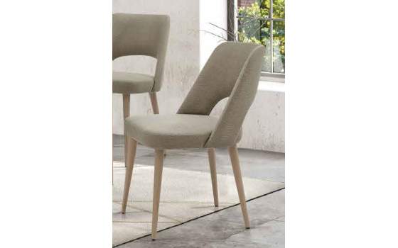 Silla Tapizada Comedor Formas Roble Adott
