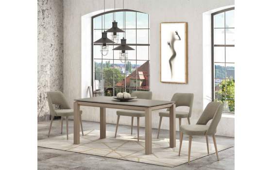Silla Tapizada Comedor Formas Roble Adott