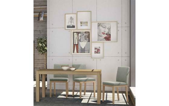 Silla Tapizada Comedor Roble Adott