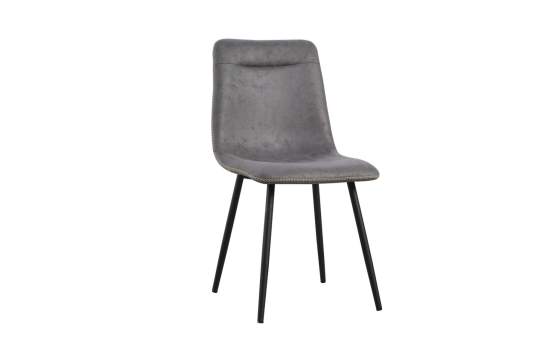 Silla Tela Desgastada Gris Estilo Contemporaneo Serie Airaco