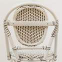 Silla Terraza Vintage Aluminio y Sintetico Blanco Gris Rivoli
