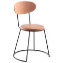 Silla Tubo de Forja con Asiento y Respaldo Madera Serie Ahujar
