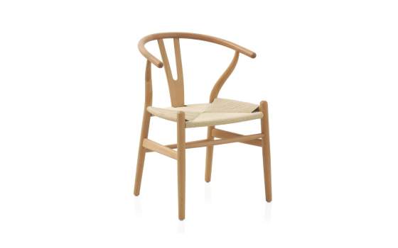 Silla Vintage Actual Madera y Cuerda Trenzada Serie Aliseas
