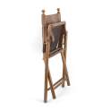 Silla Vintage Plegable Madera Cuero Tarlton Silla Vintage Plegable Madera Cuero Tarlton