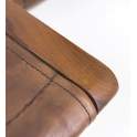 Silla Vintage Plegable Madera Cuero Tarlton Silla Vintage Plegable Madera Cuero Tarlton