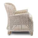 Sillón Rattan Natural Decapado Blanco Duque
