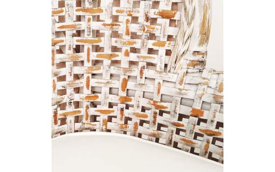 Sillón Rattan Natural Decapado Blanco Duque