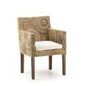 Sillon Abaca Circulos Colonial Con Cojin