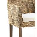 Sillon Abaca Circulos Colonial Con Cojin