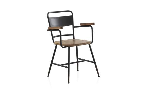 Sillon Acero y Madera Industrial Serie Aendardo