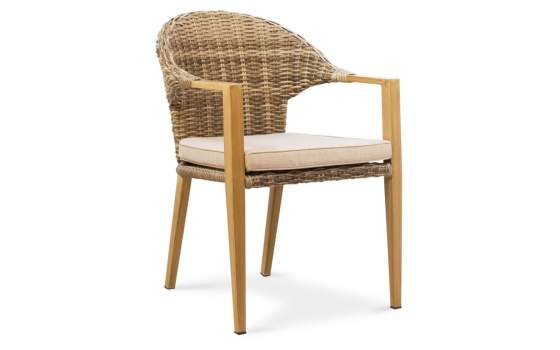 Sillon Aluminio Ratan Sintetico moderno Exterior Serie Aubaud