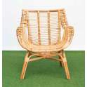 Sillon Armado Rattan Natural Para Terraza Jardin Serie Arismas