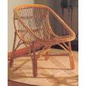 Sillon Bajo de Rattan Natural Bambu Agoiz