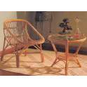 Sillon Bajo de Rattan Natural Bambu Agoiz